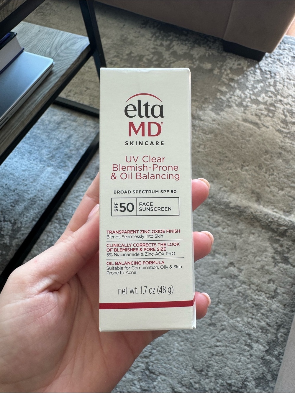 EltaMD Face Sunscreen SPF 50 - White with Red Accents